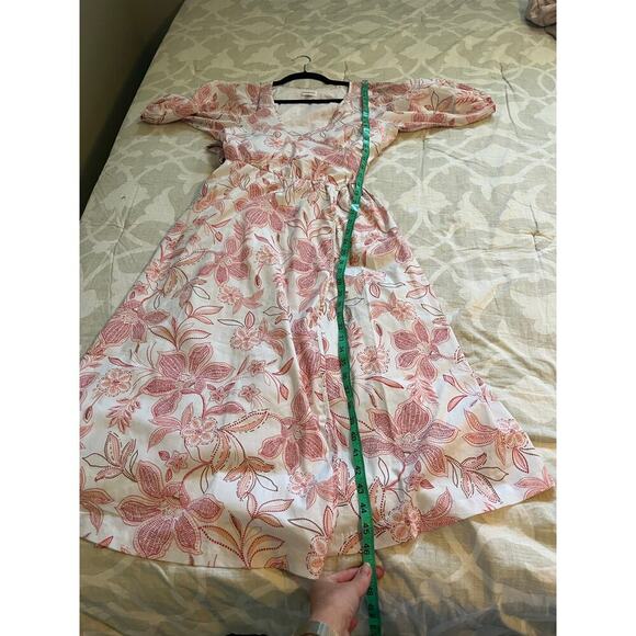 Summersalt The Coastal Poplin
Puff-Sleeve Wrap Fit and Flare Midi
Dress size xs - Picture 5 of 7